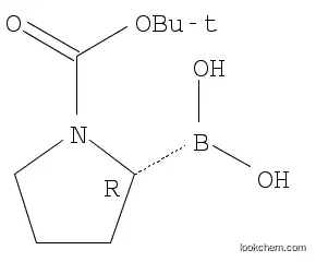 Molecular Structure of 149716-78-9 ((R)-N-Boc-pyrrolidin-2-ylboronic acid)